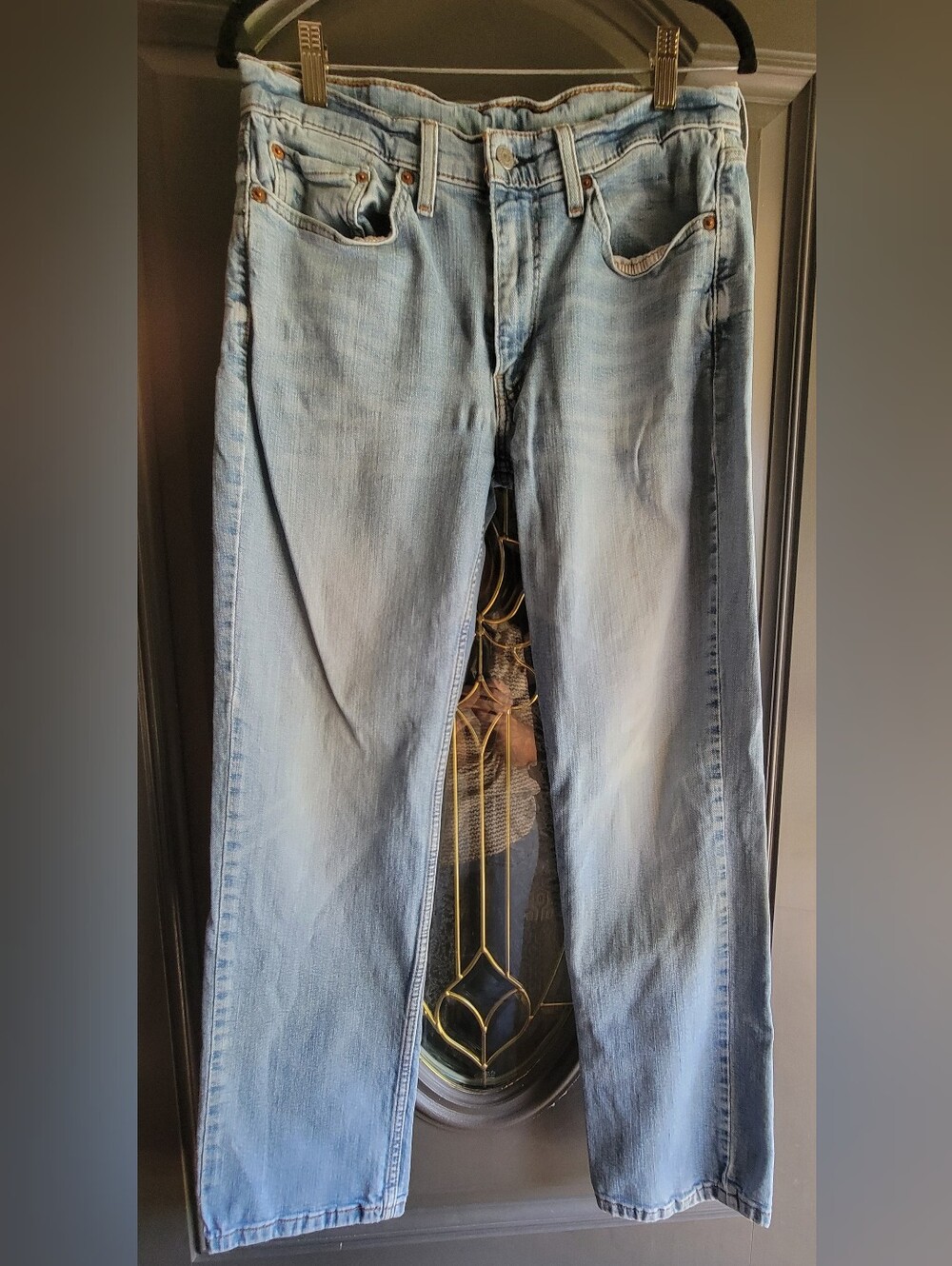 Signature by Levi Strauss 514 Light Blue Straight Jeans size 32x32.